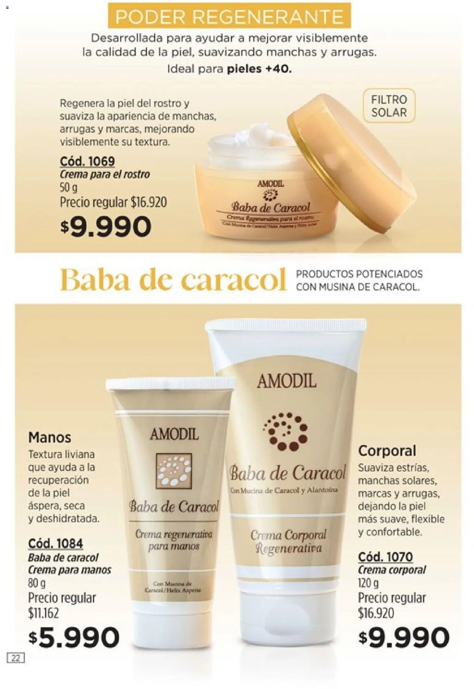 Amodil - Campaña 8 │ válido desde el 08.04.2026 | Página: 22 | Productos: Flexible, Crema regenerativa, Crema