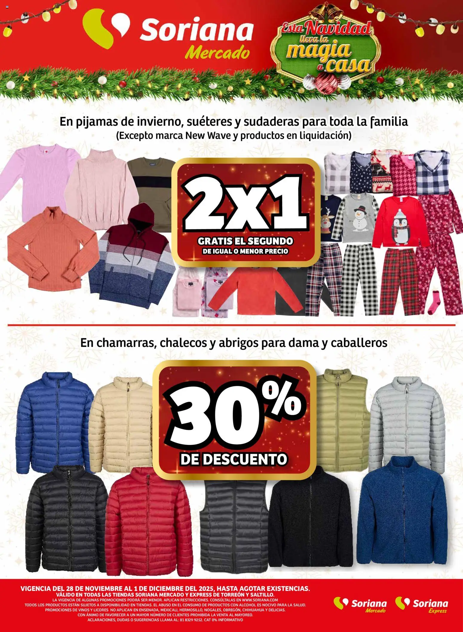 Nuevas ofertas de Soriana válidas en toda la República Mexicana desde el 28.11.2025. ¡Encuentra las mejores ofertas en Soriana - Fin de Semana Mercado: Saltillo y Torreón! | Página: 12