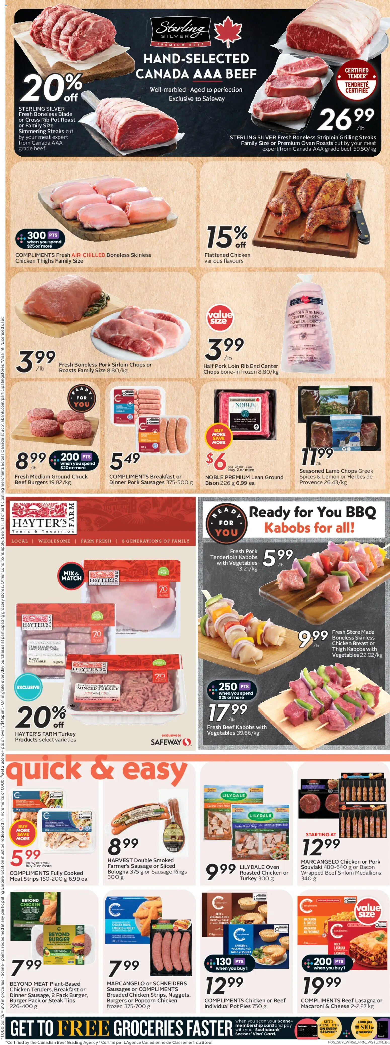 Safeway flyer valid from 23.04.2026 | Page: 8 | Products: Beef, Oven, Cheese, Chicken