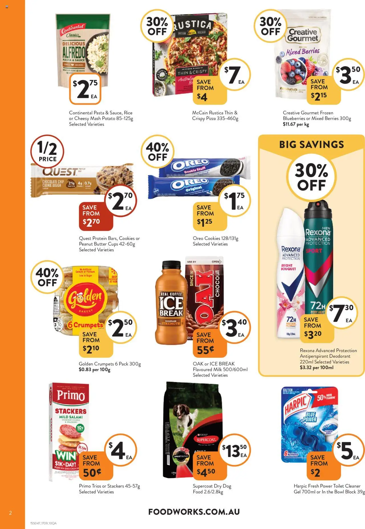Foodworks catalogue - valid from 17.09.2025 | Page: 2 | Products: Cleaner, Butter, Cheese, Blueberries
