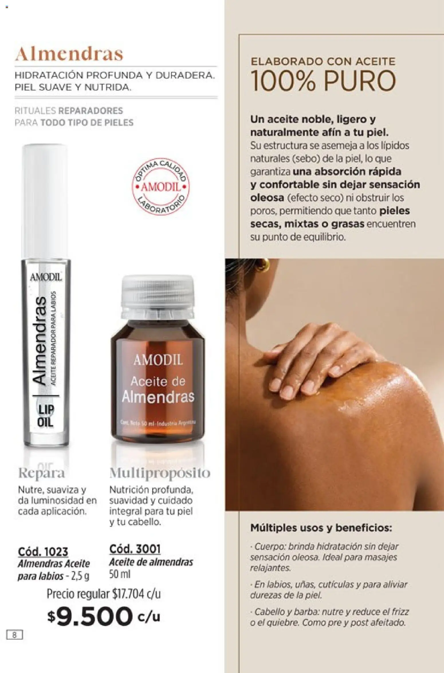 modil - Campaña 7 │ válido desde el 20.03.2026 | Página: 8 | Productos: Almendras, Aceite