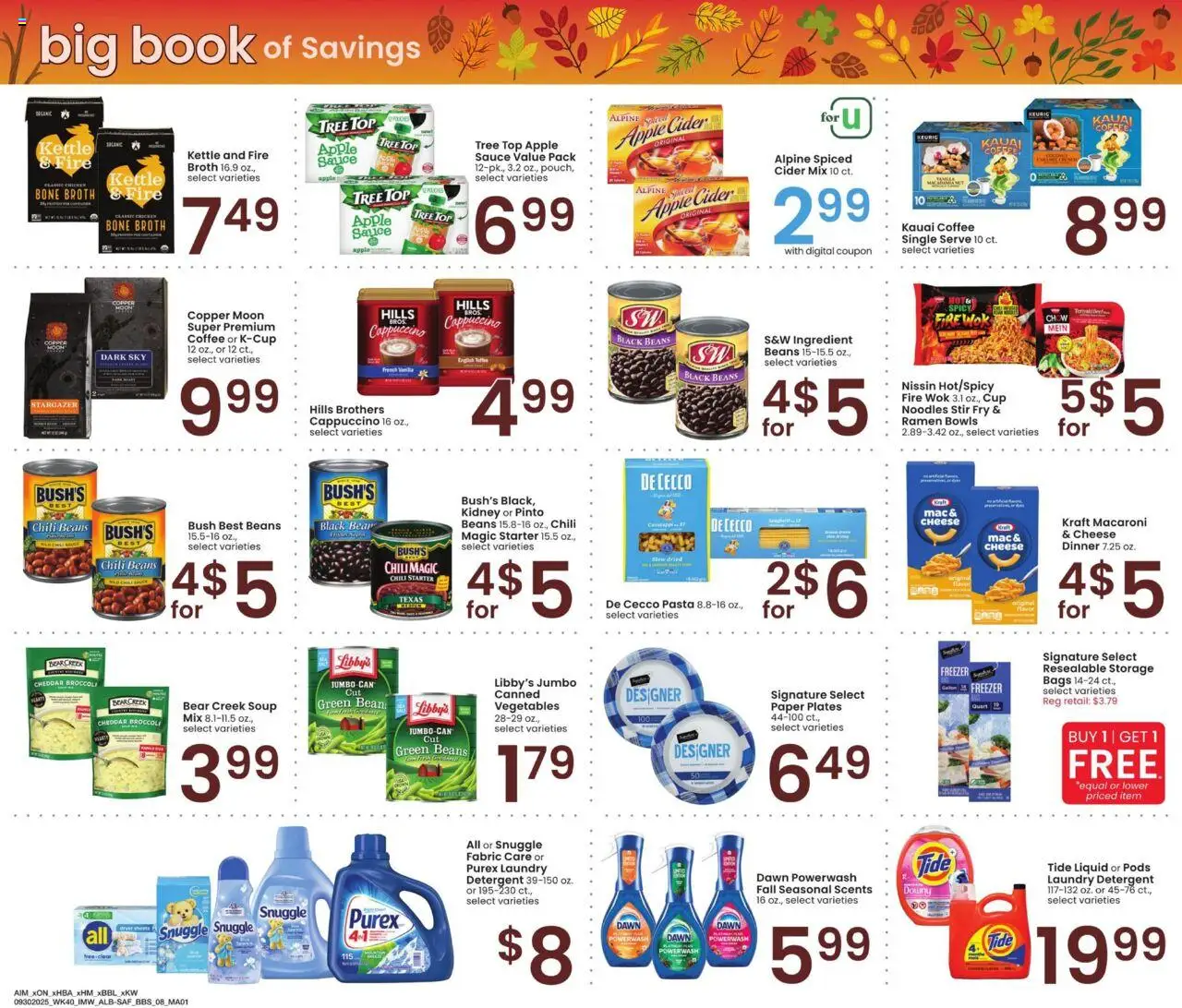 Albertsons Big Book of Savings - valid from 30.09.2025 | Page: 8 | Products: Wok, Cheese, Detergent, Pasta
