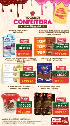 Mart Minas - Ofertas de confeitaria - Pré-Visualização do folheto da loja Mart Minas, válido de 12.08.2025