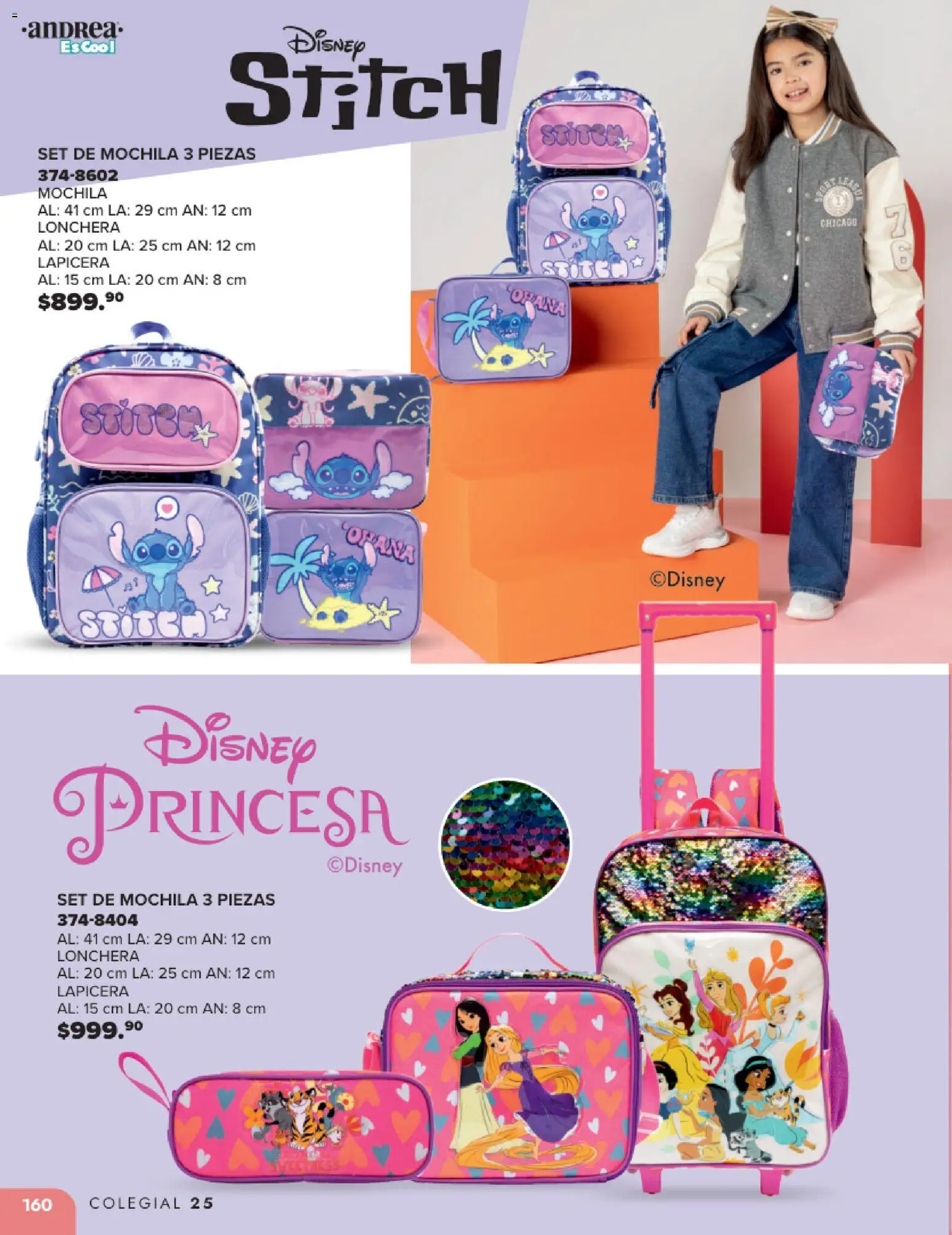 Nuevas ofertas de Andrea válidas en toda la República Mexicana desde el 25.05.2025. ¡Encuentra las mejores ofertas en Andrea catálogo Colegial ! | Página: 160 | Productos: Mochila