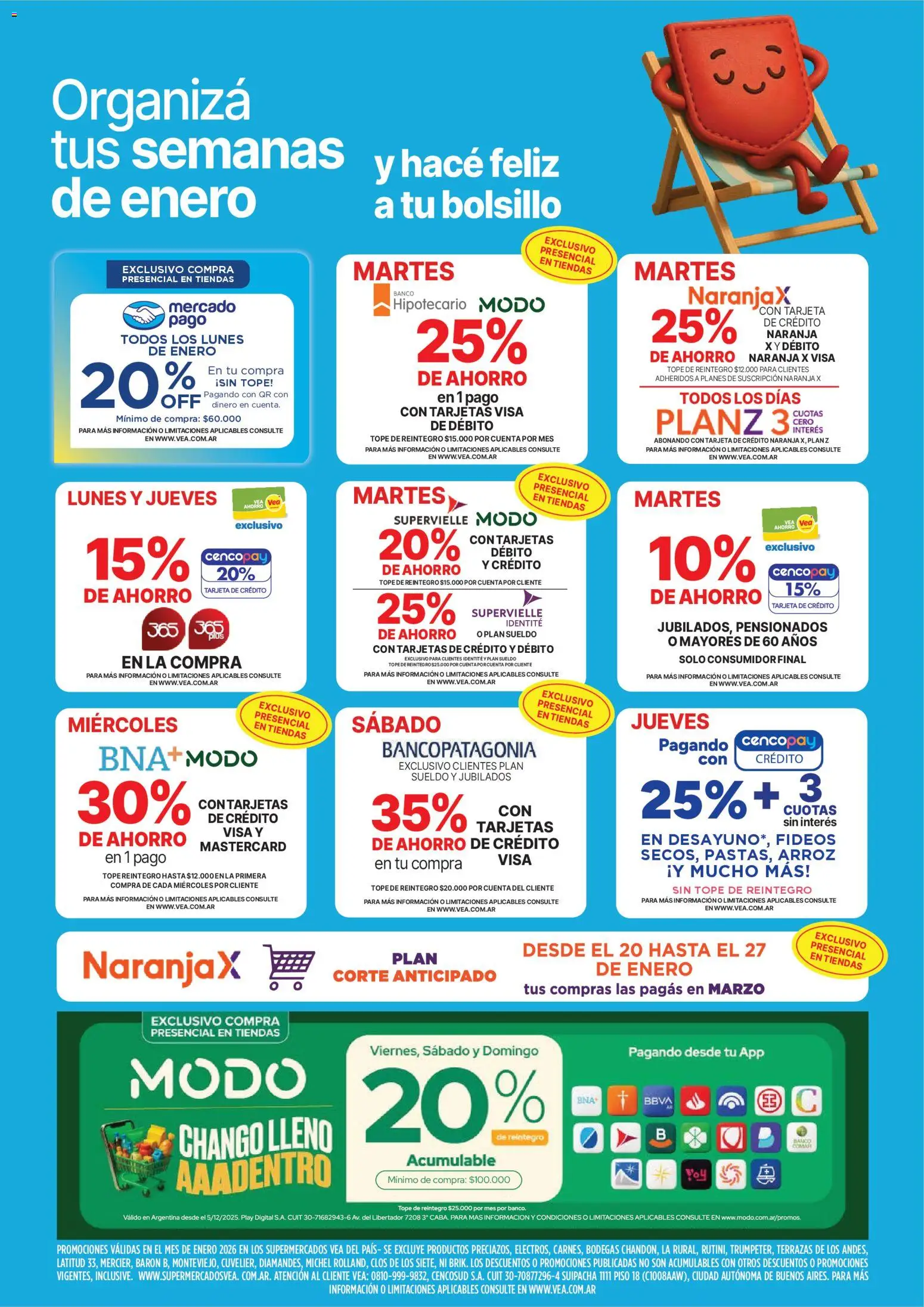 Vea - Oferta fin de semana │ válido desde el 16.01.2026 | Página: 7 | Productos: Banco, Arroz, Fideos