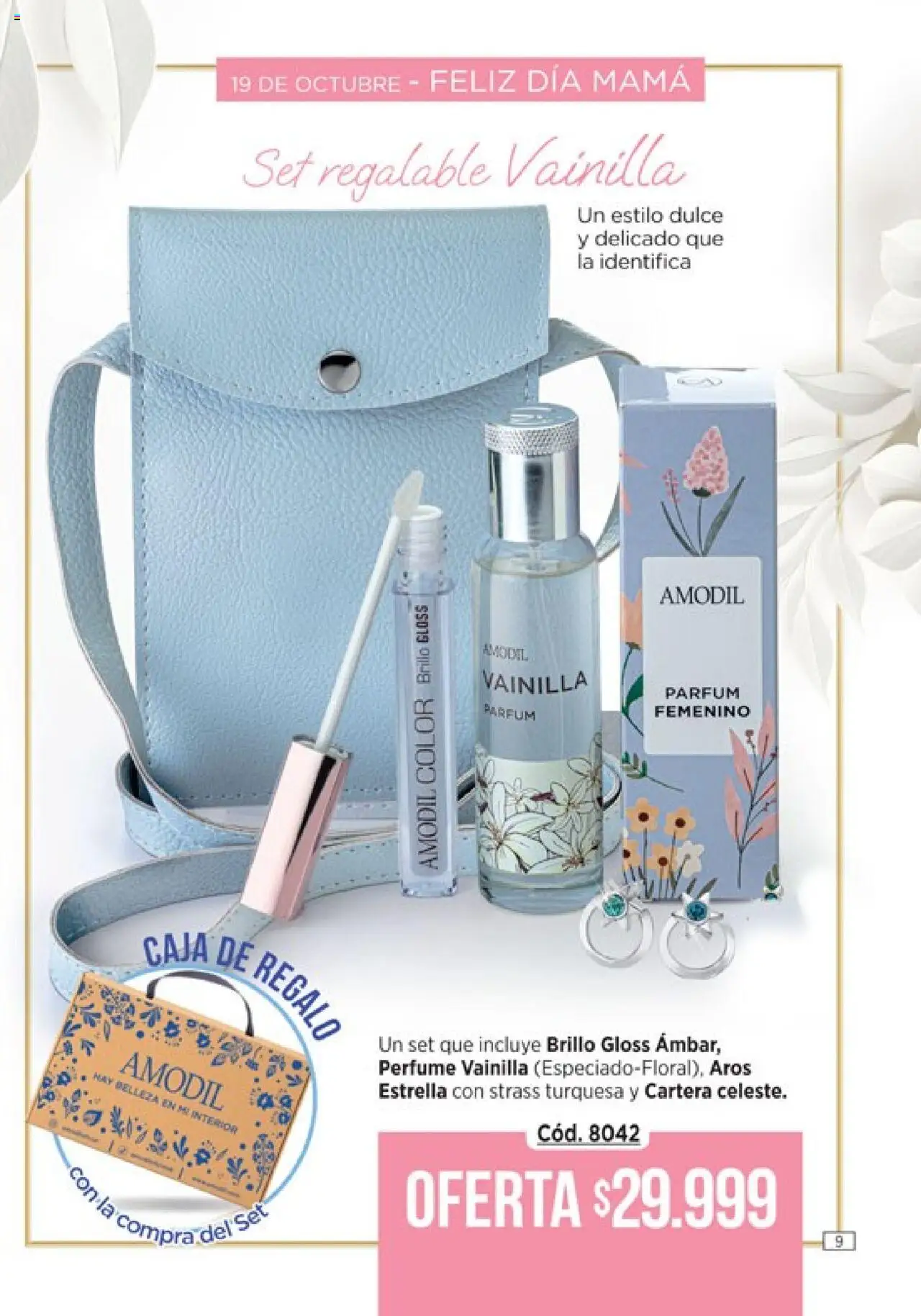 Catálogo Amodil Campaña 14 │ válido desde el 19.08.2025 | Página: 9 | Productos: Cartera, Caja, Perfume, Brillo