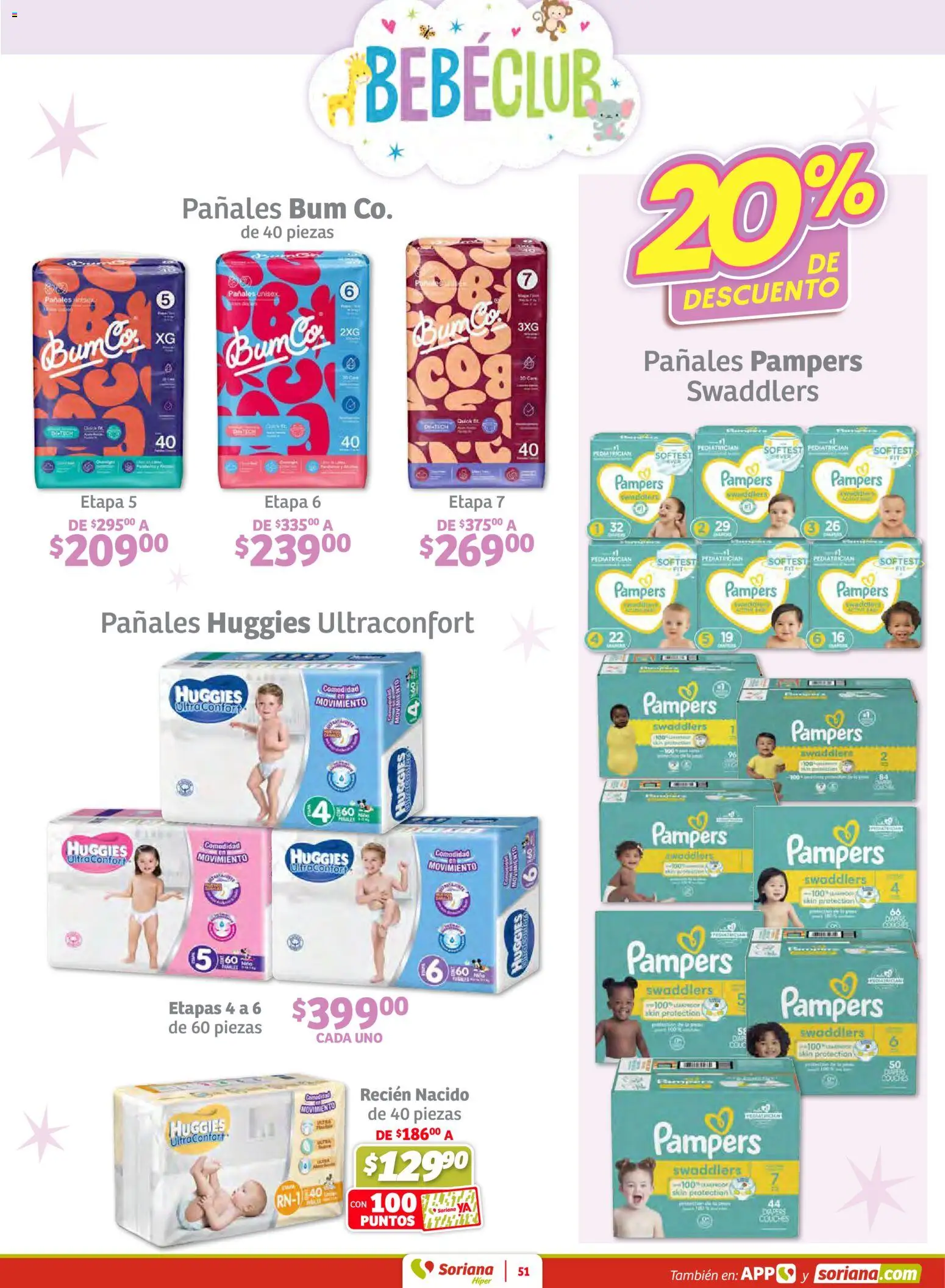 Nuevas ofertas de Soriana válidas en toda la República Mexicana desde el 30.01.2026. ¡Encuentra las mejores ofertas en Soriana - Preciazazaso Híper: Frontera Chia, Q. Roo! | Página: 51 | Productos: Pañales