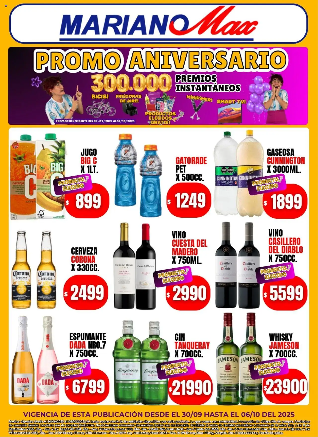 Mariano Max - Catálogo │ válido desde el 30.09.2025 | Página: 7 | Productos: Gaseosa, Lima, Limón, Vino