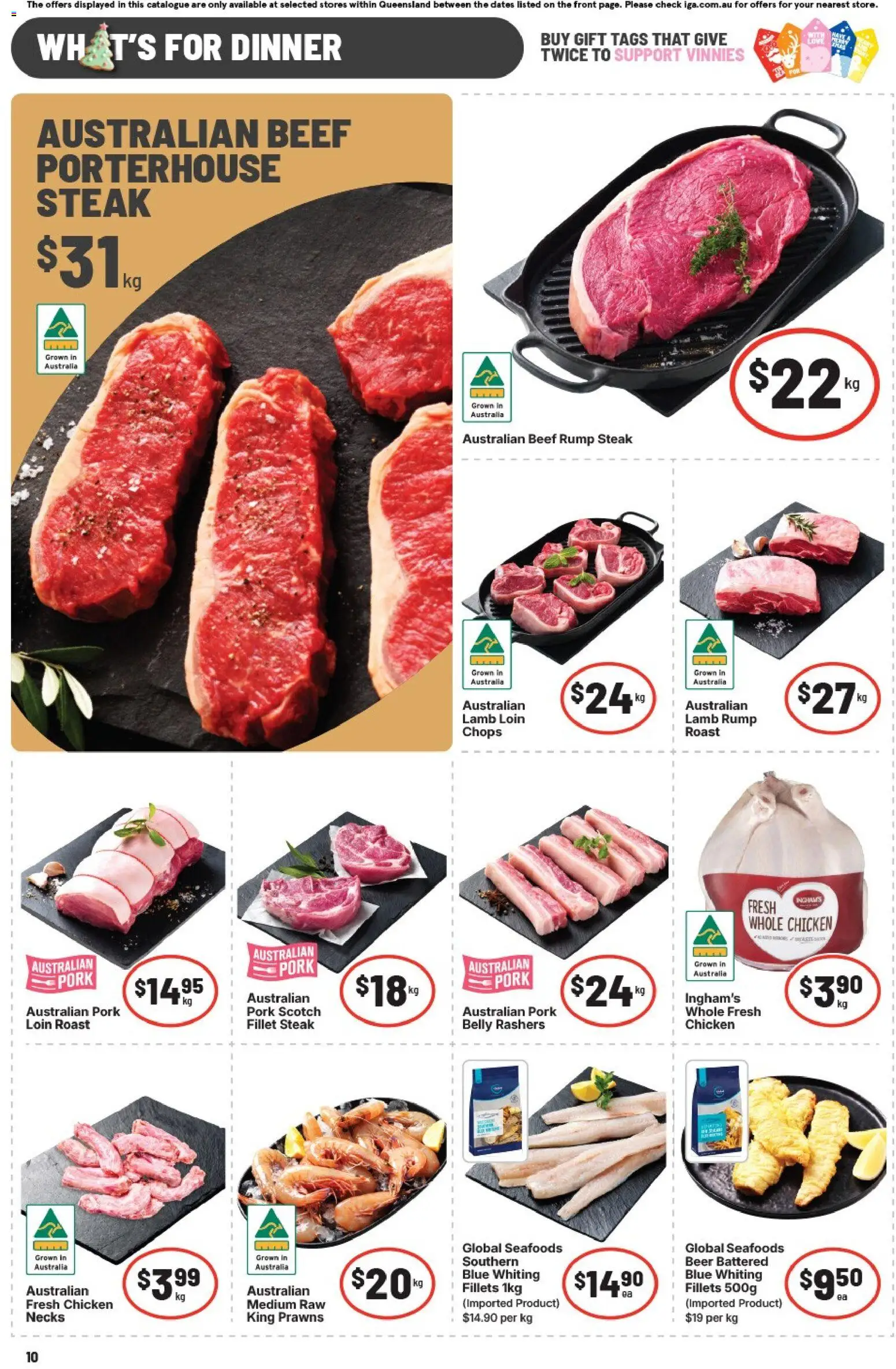 IGA catalogue - valid from 19.11.2025 | Page: 11 | Products: Chicken, Beef, Prawns, Scotch