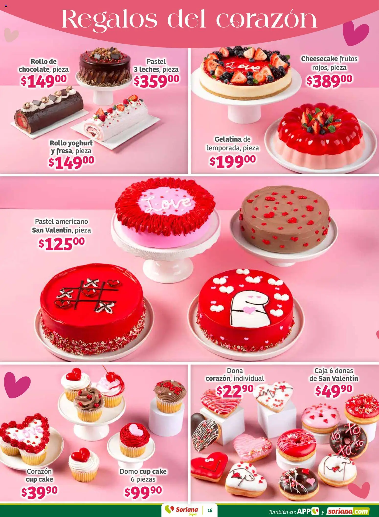 Nuevas ofertas de Soriana válidas en toda la República Mexicana desde el 30.01.2026. ¡Encuentra las mejores ofertas en Soriana - Preciazazaso Súper: Frontera BCN, Son! | Página: 16 | Productos: Gelatina, Pastel, Caja