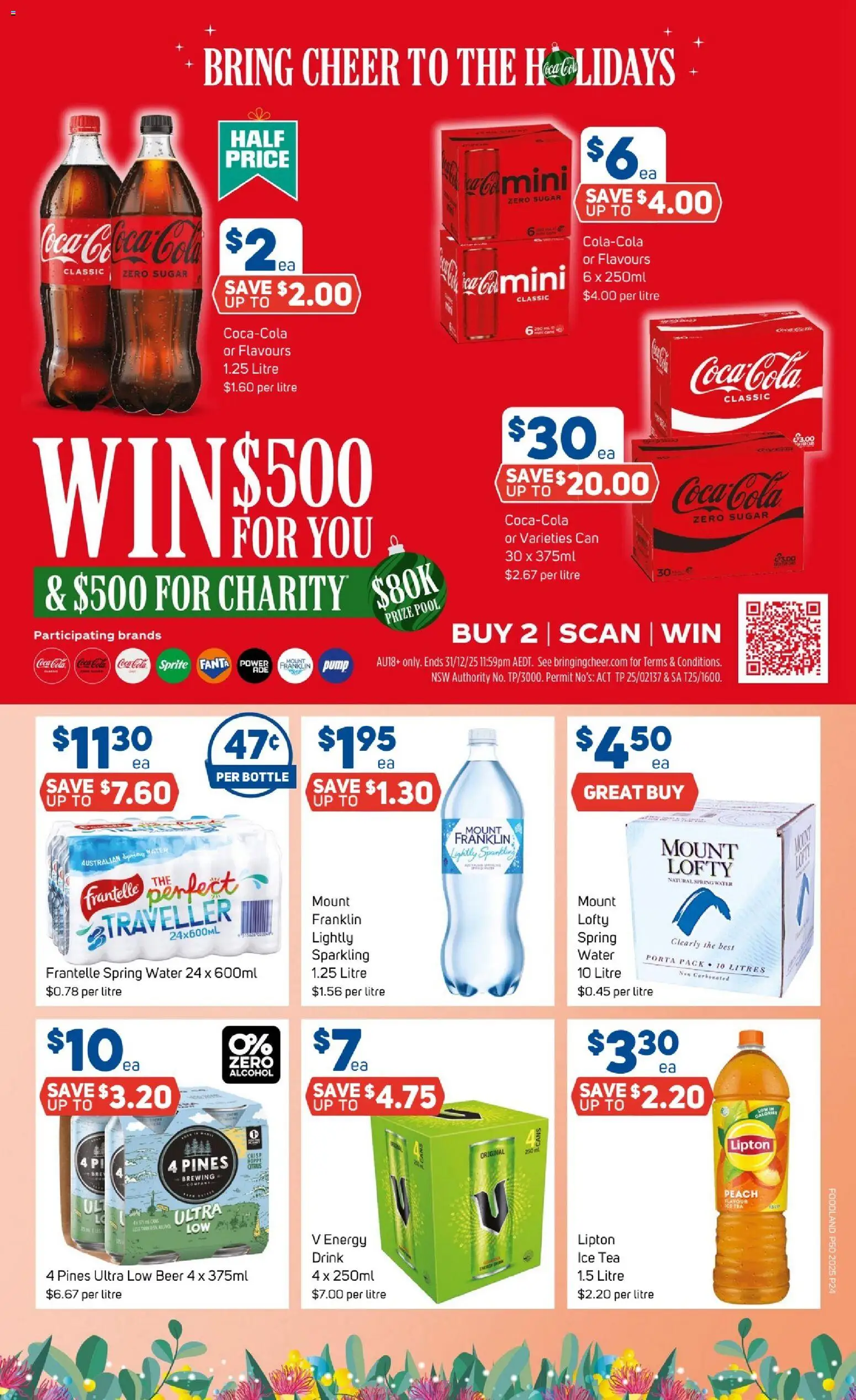 Foodland catalogue - valid from 10.12.2025 | Page: 24 | Products: Beer, Tea, Sugar, Peach