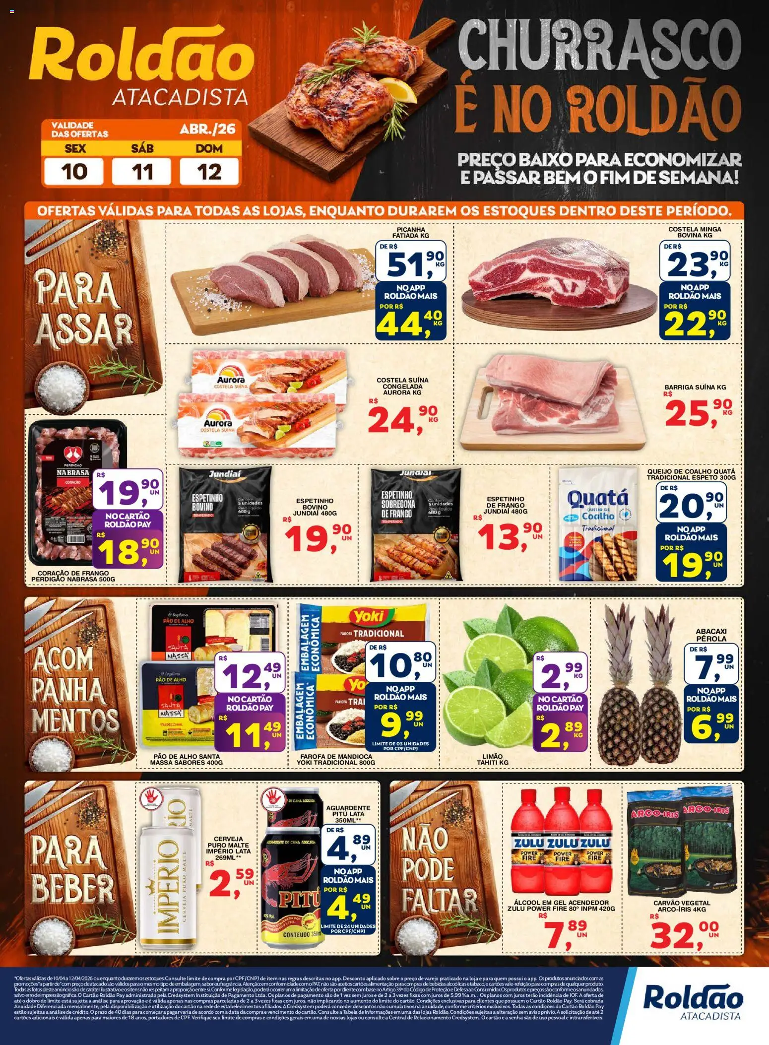 Roldão Folheto - válido de 10.04.2026 | Página: 1 | Produtos: Pão, Cerveja, Base, Abacaxi
