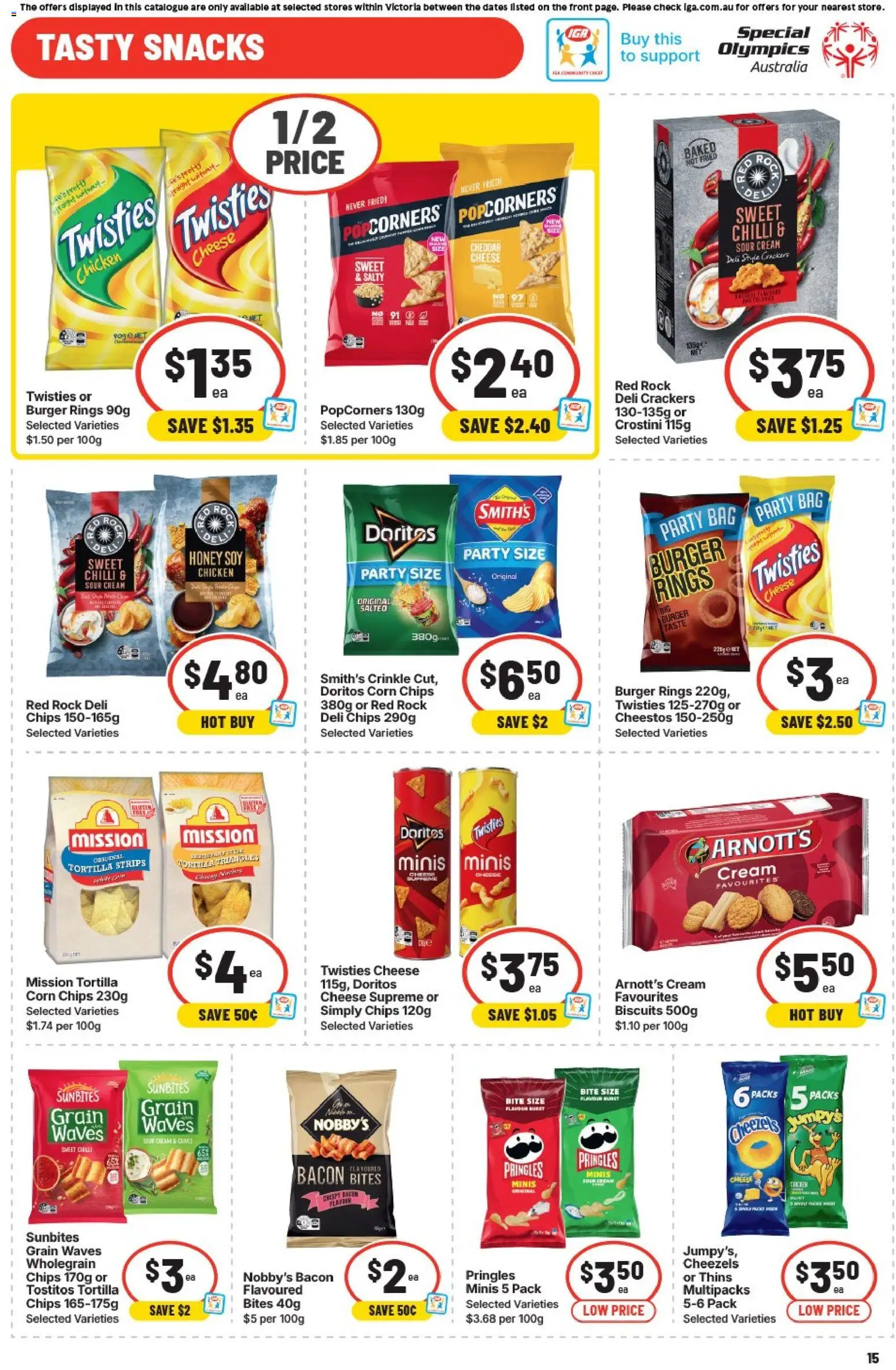 IGA catalogue - valid from 29.04.2026 | Page: 15 | Products: Bacon, Chips, Chilli, Bag