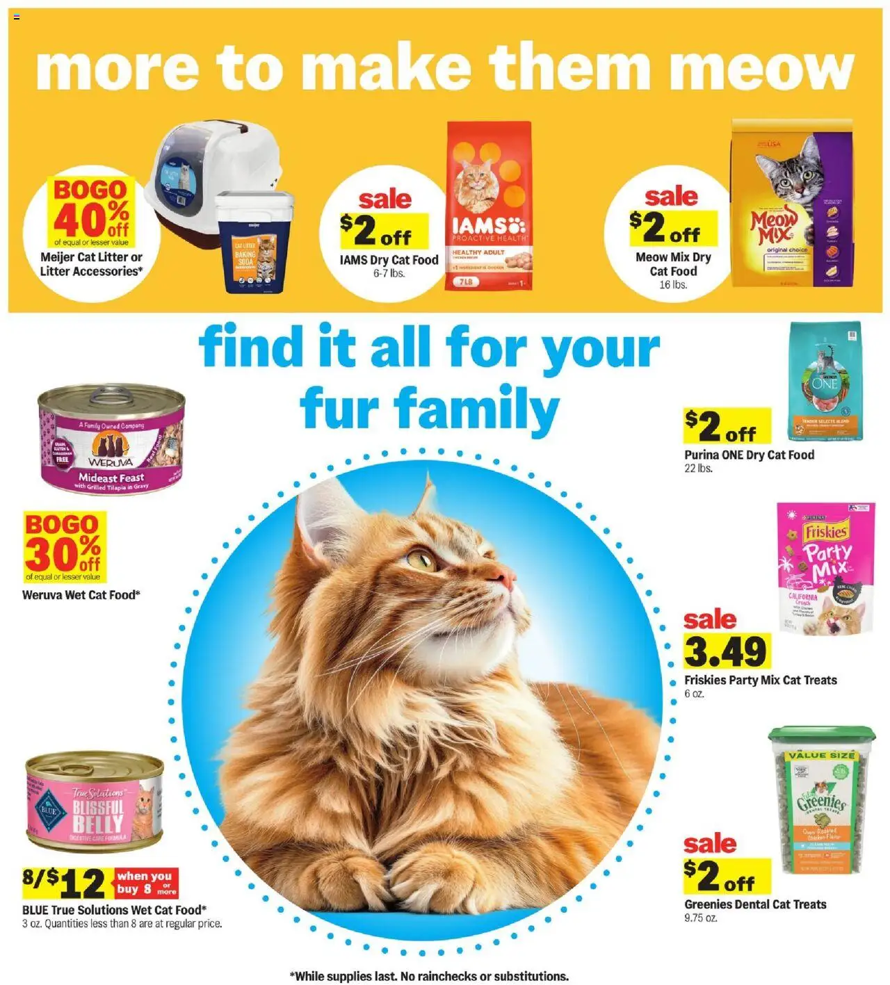 Meijer Weekly Ad - MI - valid from 06.07.2025 | Page: 29 | Products: Cat Food, Cat Litter, Oven
