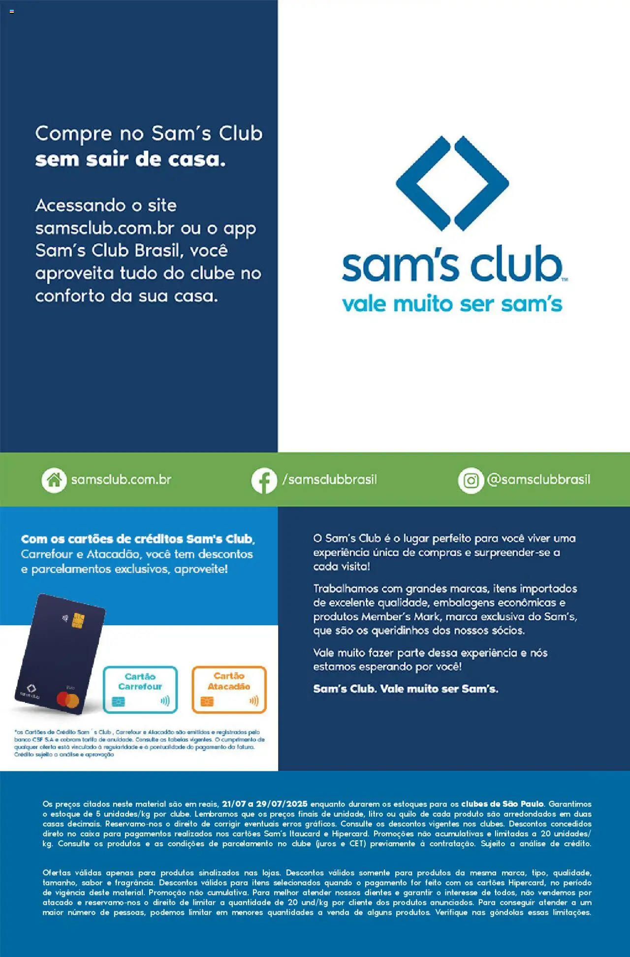 Sam's Club Folheto - válido de 21.07.2025 | Página: 16 | Produtos: Banco, Caixa