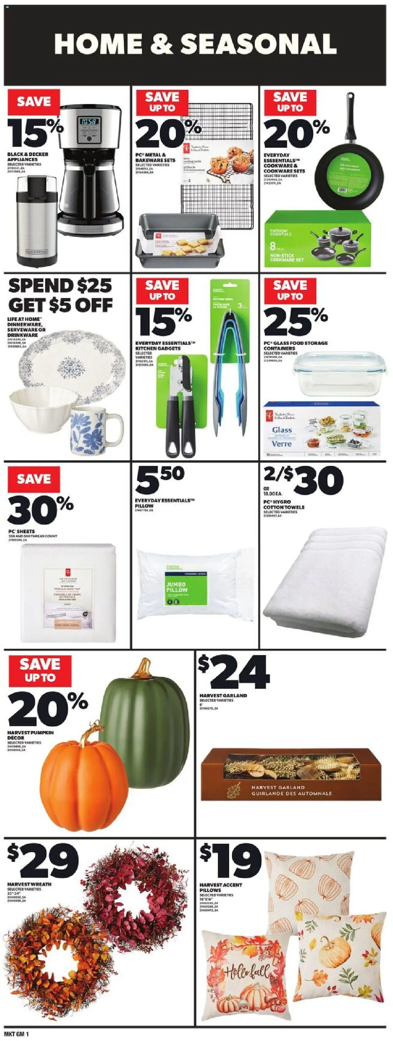 Loblaws flyer valid from 11.09.2025 | Page: 17 | Products: PC, Pillow, Pumpkin
