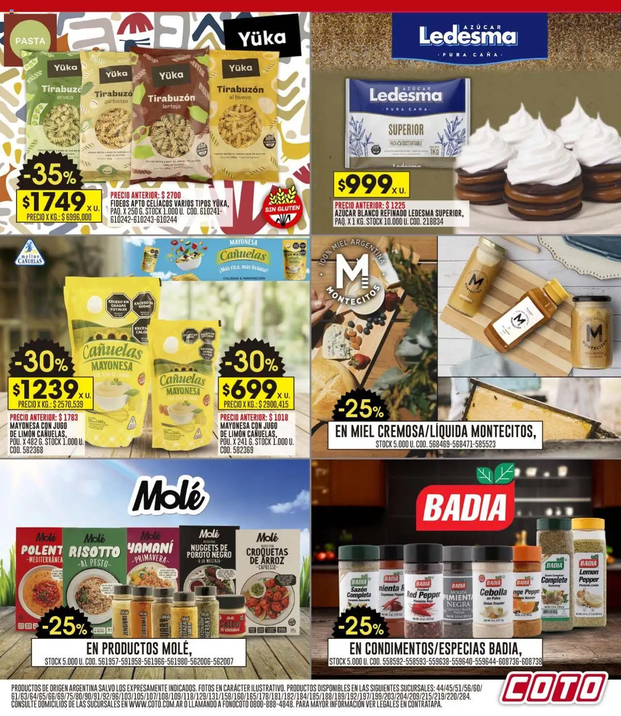Coto ofertas │ válido desde el 11.08.2025 | Página: 13 | Productos: Cebolla, Azucar, Curcuma, Arroz