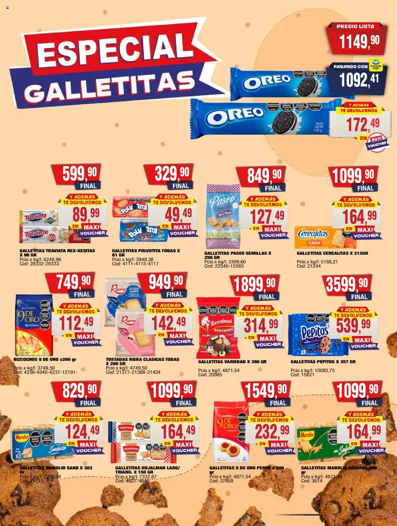 Maxiconsumo ofertas │ válido desde el 13.10.2025 | Página: 5 | Productos: Galletitas, Semillas, Té, Bizcochos
