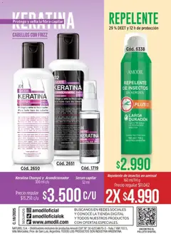 Vista previa Amodil - Campaña 18/2025 válido desde el 30.11.2025 | Página: 164 | Productos: Repelente, Serum, Champú, Acondicionador