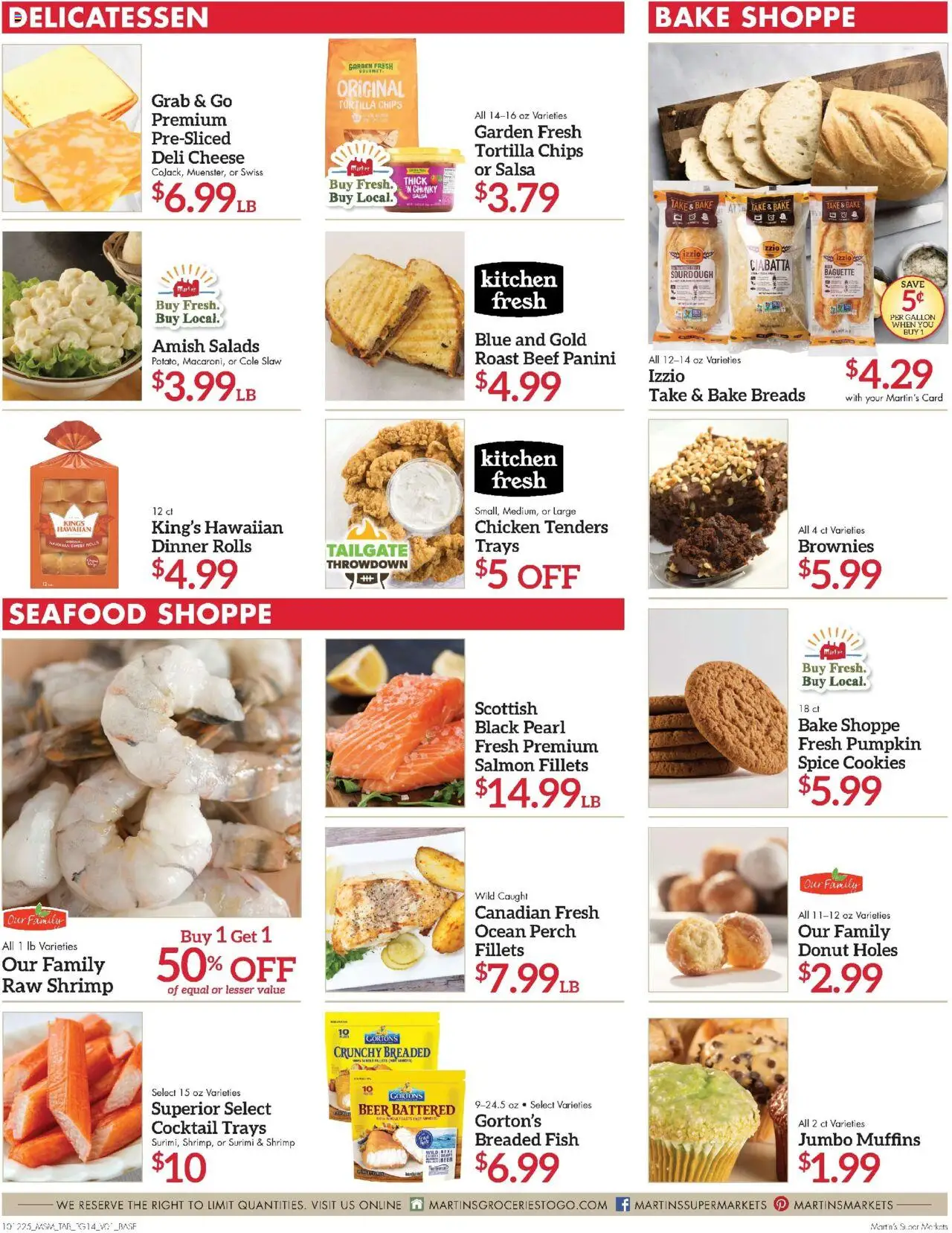 Martin’s Weekly Ad - valid from 12.10.2025 | Page: 15 | Products: Bread, Beer, Beef, Seafood