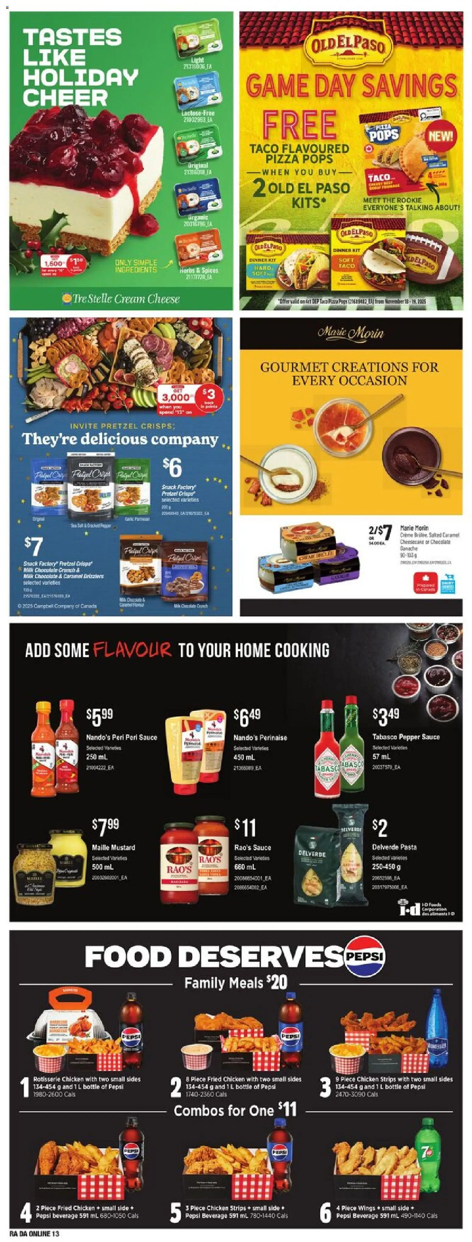 Atlantic Superstore flyer valid from 13.11.2025 | Page: 29 | Products: Pasta, Game, Milk, Chocolate