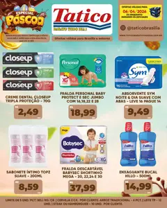 Tatico ofertas do Dia - Pré-Visualização do folheto da loja Tatico, válido de 07.04.2026 | Página: 43 | Produtos: Cálcio, Hambúrguer, Sabonete, Fraldas