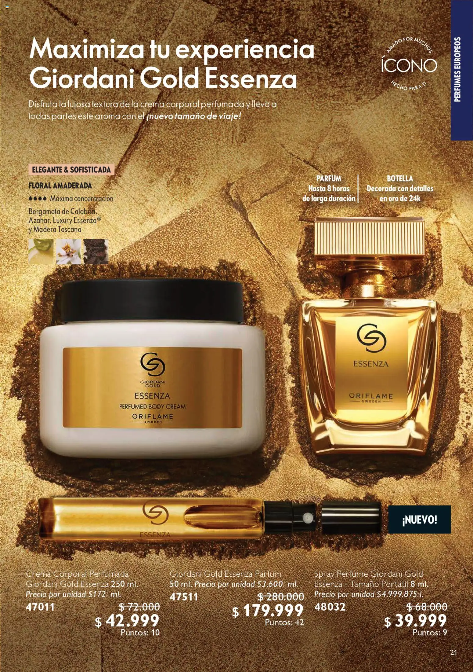 Oriflame revista - valida desde el 06.12.2025 | Página: 21 | Productos: Crema, Body, Botella, Perfume