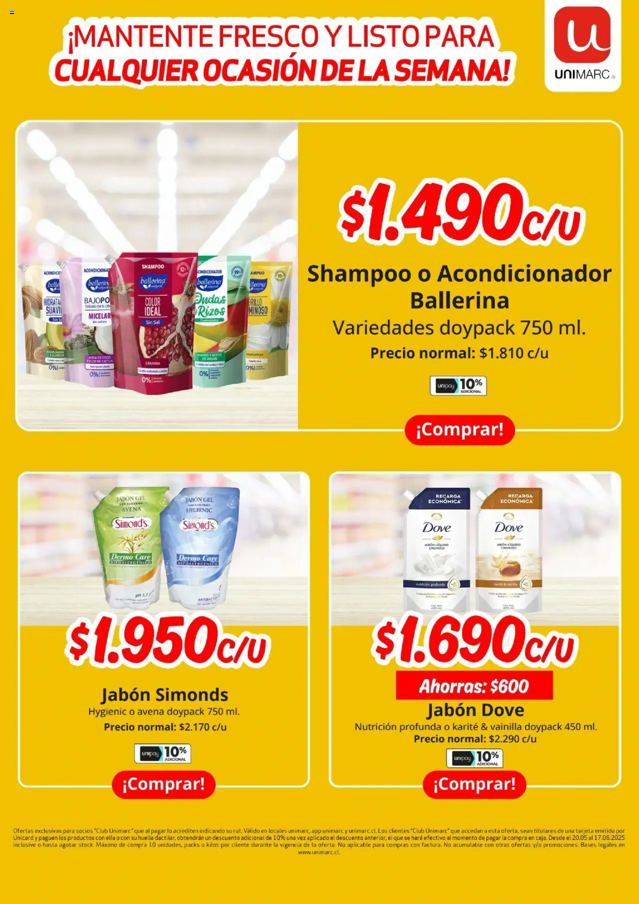 Unimarc Ofertas │ válido desde el 30.05.2025 | Página: 18 | Productos: Sal, Mango, Jabón, Jabón líquido