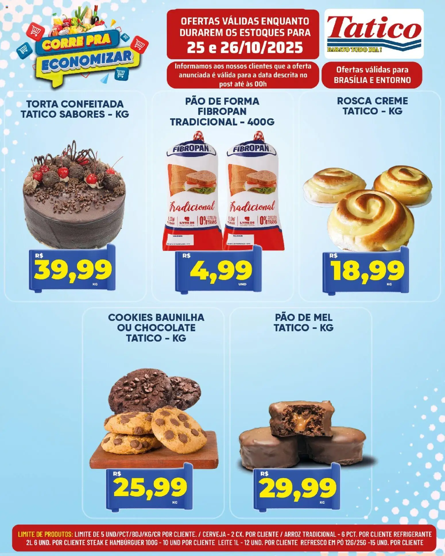 Tatico Folheto - válido de 27.10.2025 | Página: 28 | Produtos: Leite, Pão, Chocolate, Refrigerante