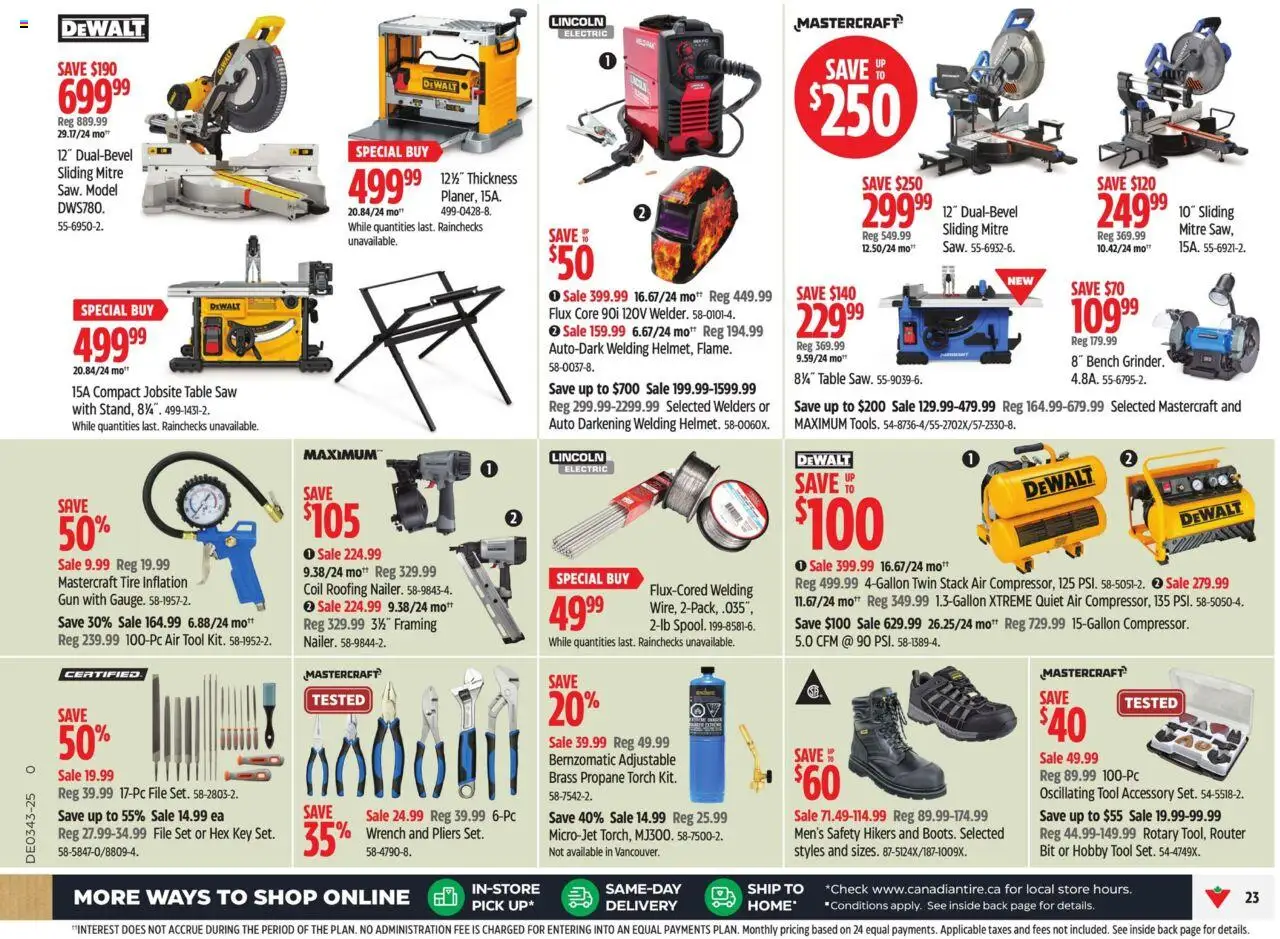 Canadian Tire flyer valid from 17.10.2025 | Page: 34 | Products: Table