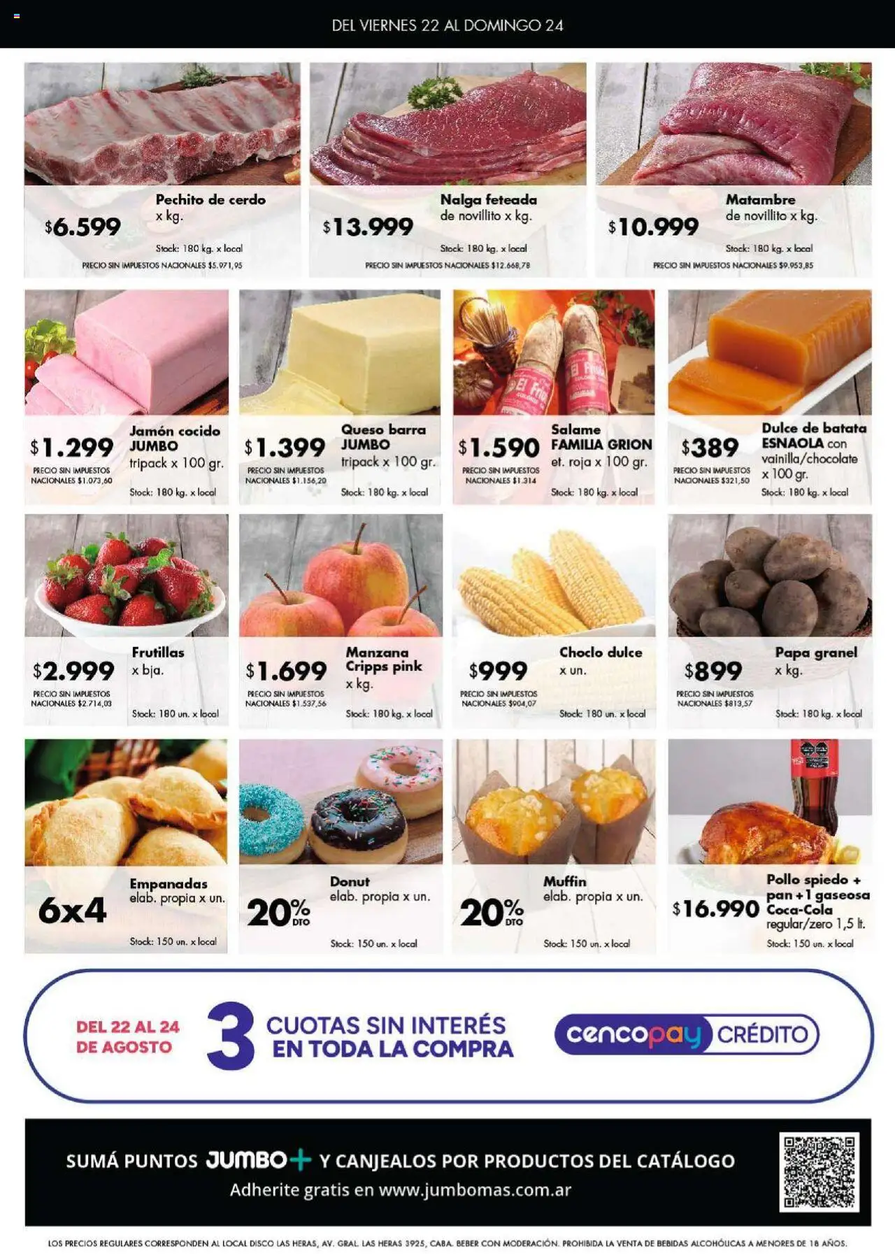 Disco ofertas - Córdoba │ válido desde el 22.08.2025 | Página: 7 | Productos: Disco, Choclo, Batata, Cerdo