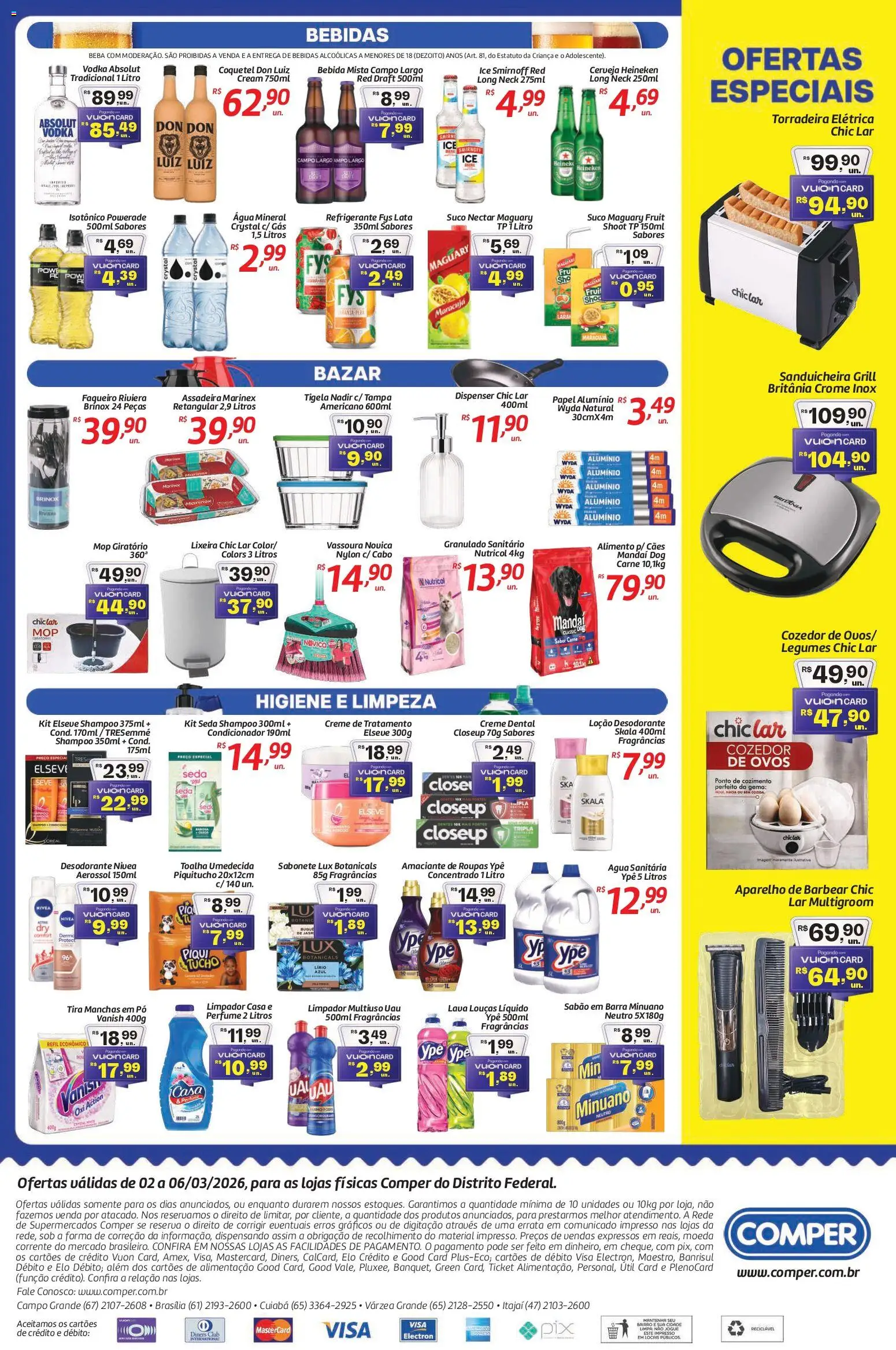 Comper Folheto - válido de 02.03.2026 | Página: 4 | Produtos: Torradeira, Vodka, Bebida, Isotônico