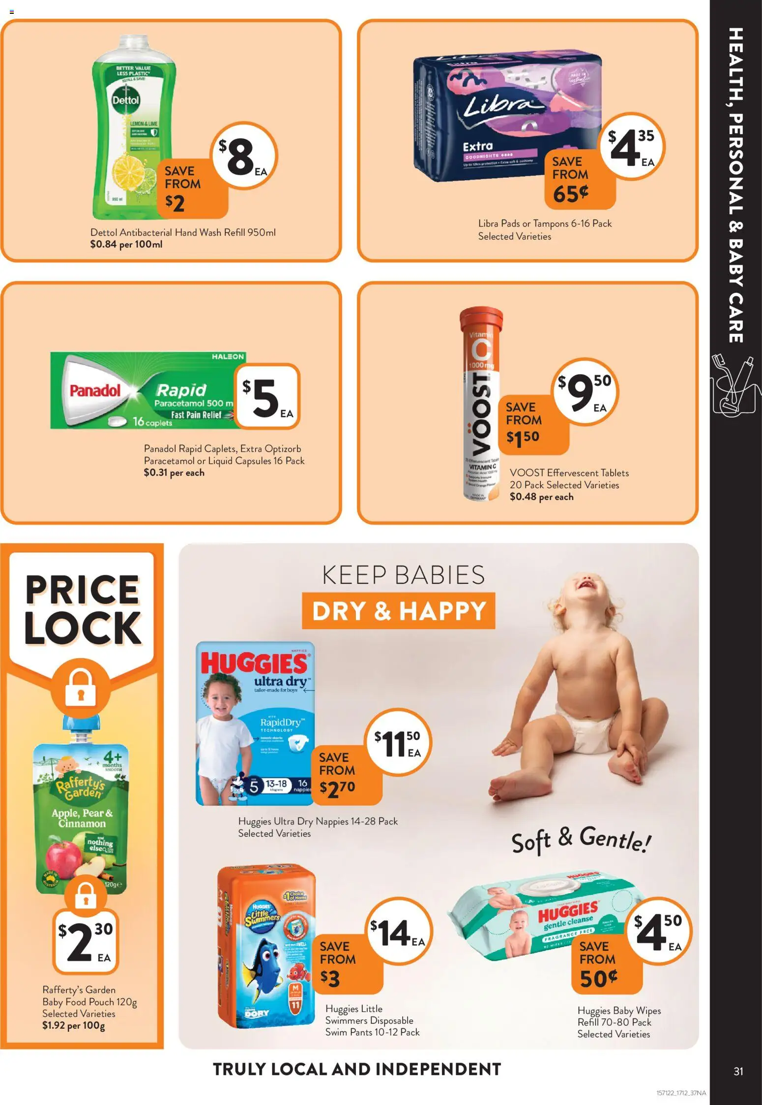 Foodworks catalogue - valid from 17.12.2025 | Page: 31 | Products: Nappies, Vitamin, Pain relief, Hand wash