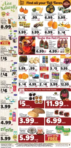 Harris Teeter Weekly Ad - valid from 10.09.2025 | Page: 10 | Products: Corn, Mushrooms, Strawberries, Cheesecake