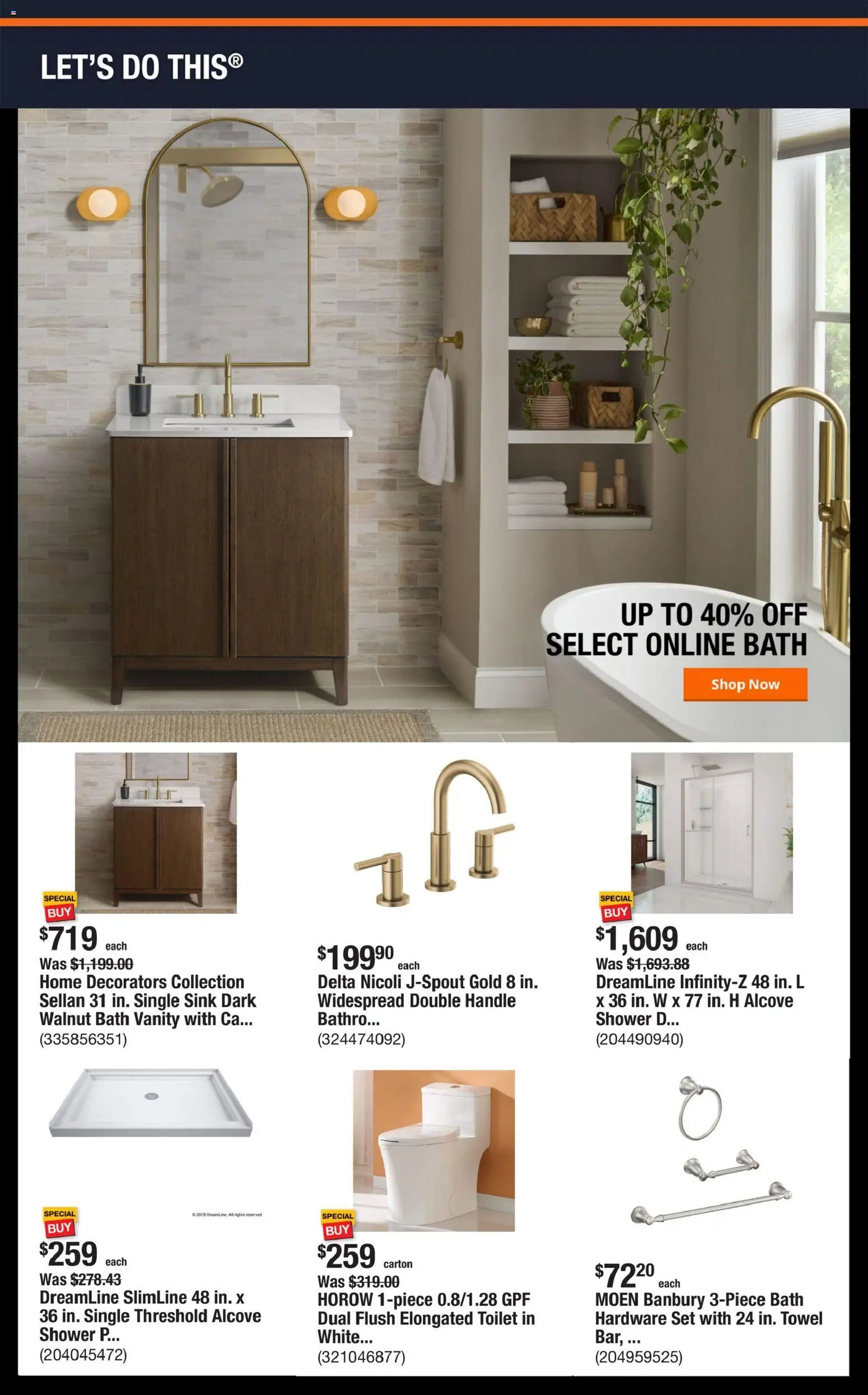 Home Depot Shop Pro Ad - FL - valid from 16.02.2026 | Page: 2 | Products: Bath, Shower