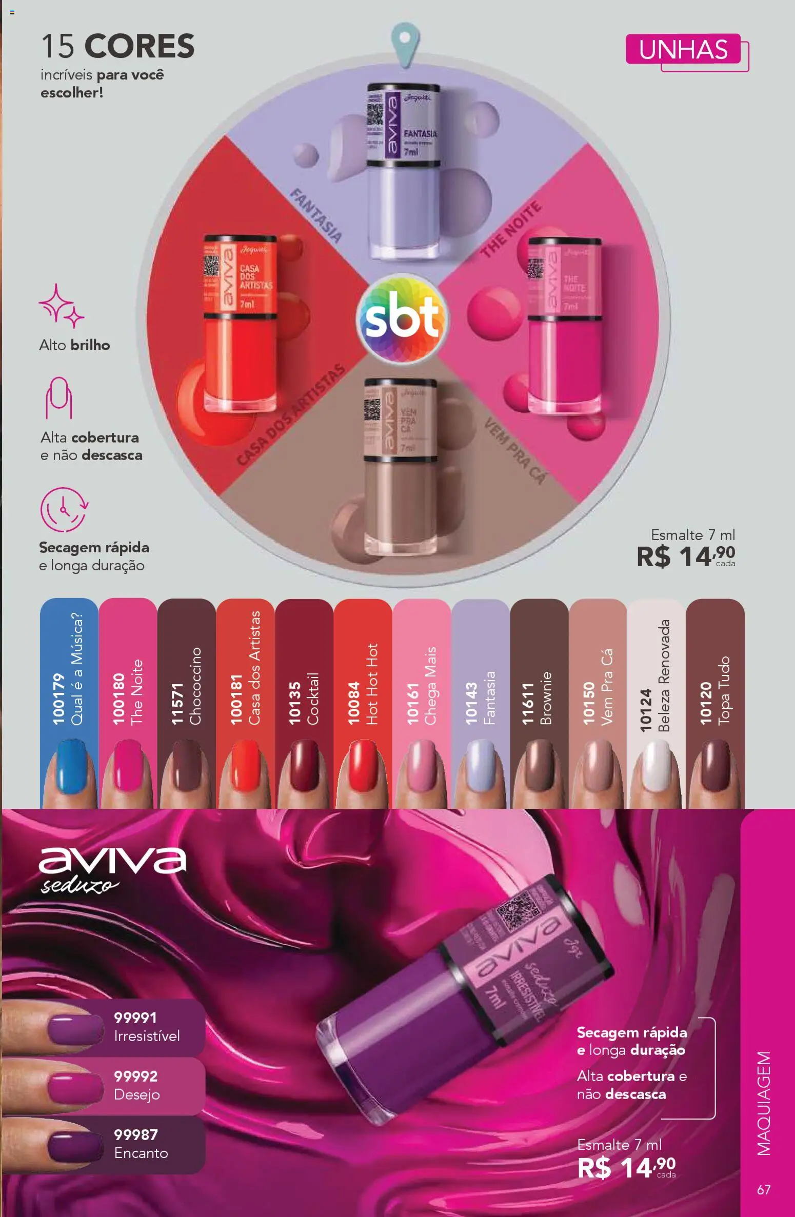 Jequiti Folheto - válido de 24.10.2025 | Página: 67 | Produtos: Maquiagem, Fantasia