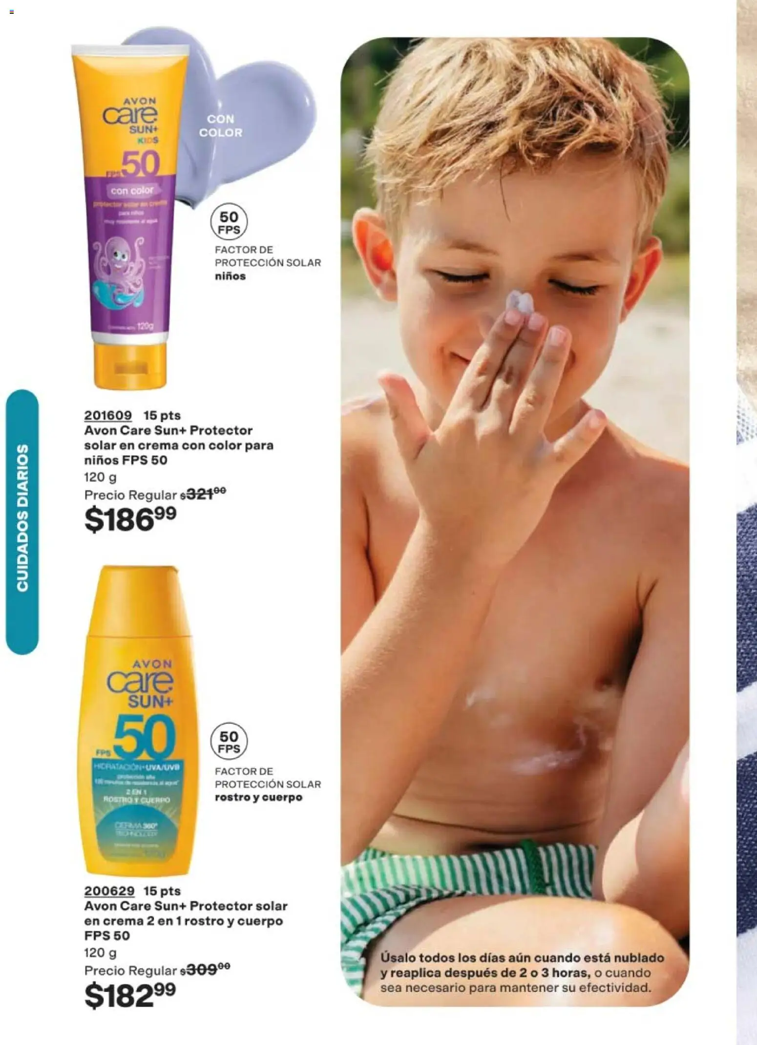 Nuevas ofertas de AVON válidas en toda la República Mexicana desde el 02.04.2026. ¡Encuentra las mejores ofertas en AVON campaña 6 2026! | Página: 182 | Productos: Crema, Body, Protector solar