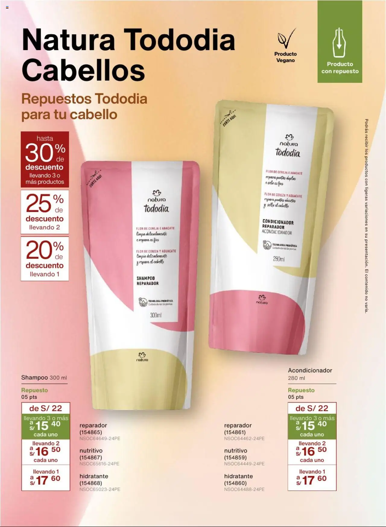 Catálogo Natura válido desde 03.09.2025 | Página: 115 | Productos: Shampoo, Acondicionador, Silla