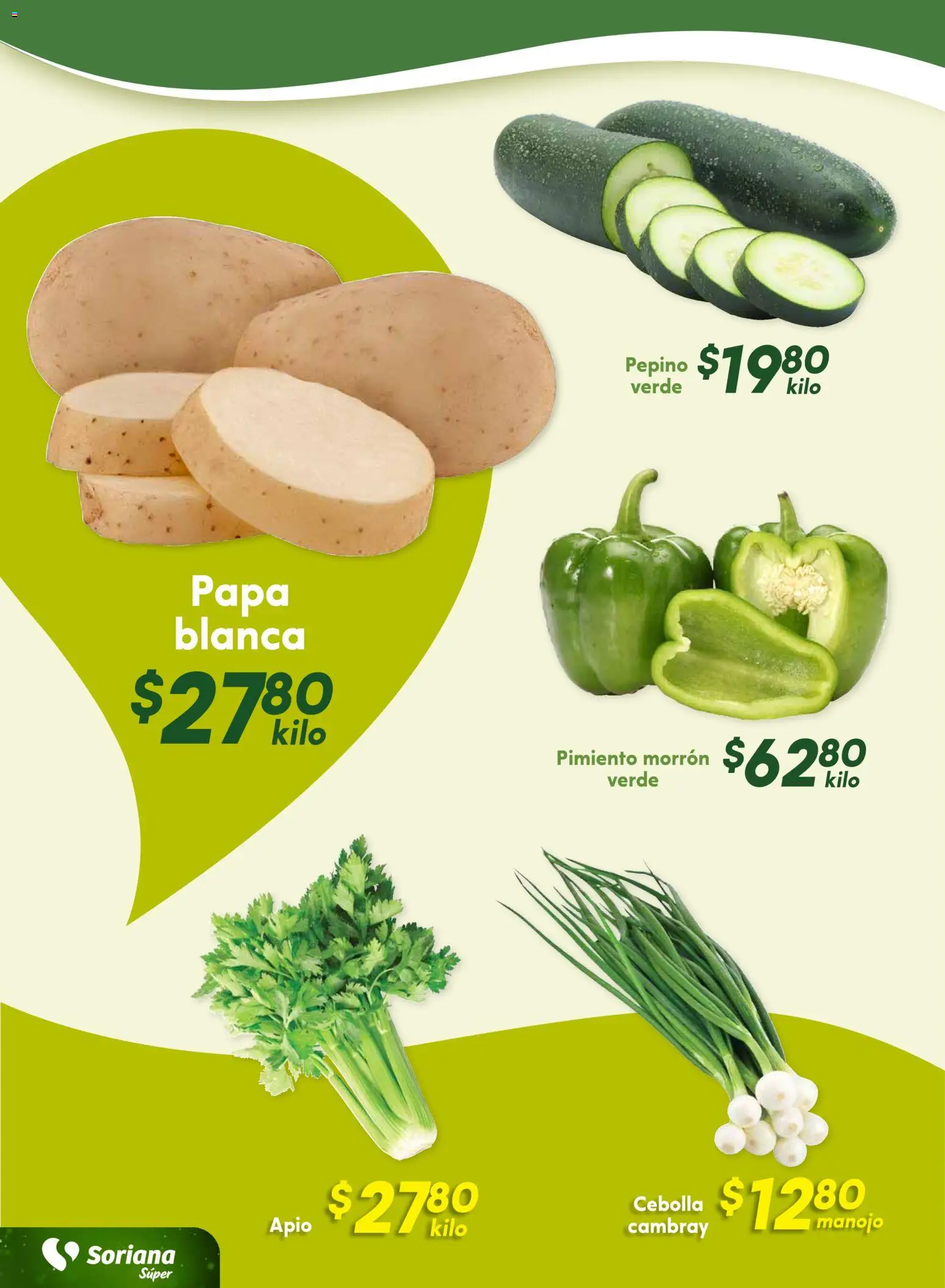 Nuevas ofertas de Soriana válidas en toda la República Mexicana desde el 04.12.2025. ¡Encuentra las mejores ofertas en Soriana - Fin de Semana Súper: Tijuana, Mexicali, Ensenada, San Luis Río Colorado y Tecate! | Página: 8 | Productos: Papa, Pimiento morrón, Apio, Pimiento