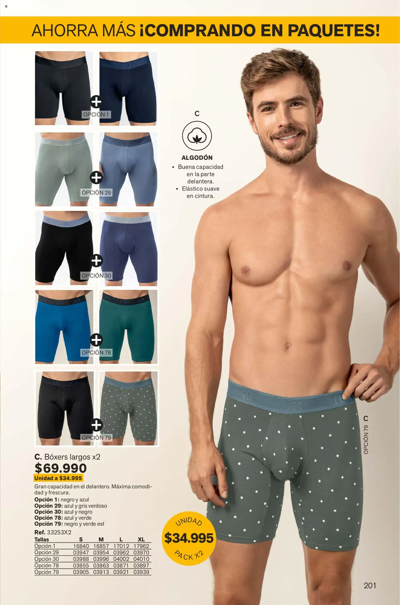 Leonisa revista - valida desde el 01.02.2026 | Página: 201 | Productos: Algodón, Boxers