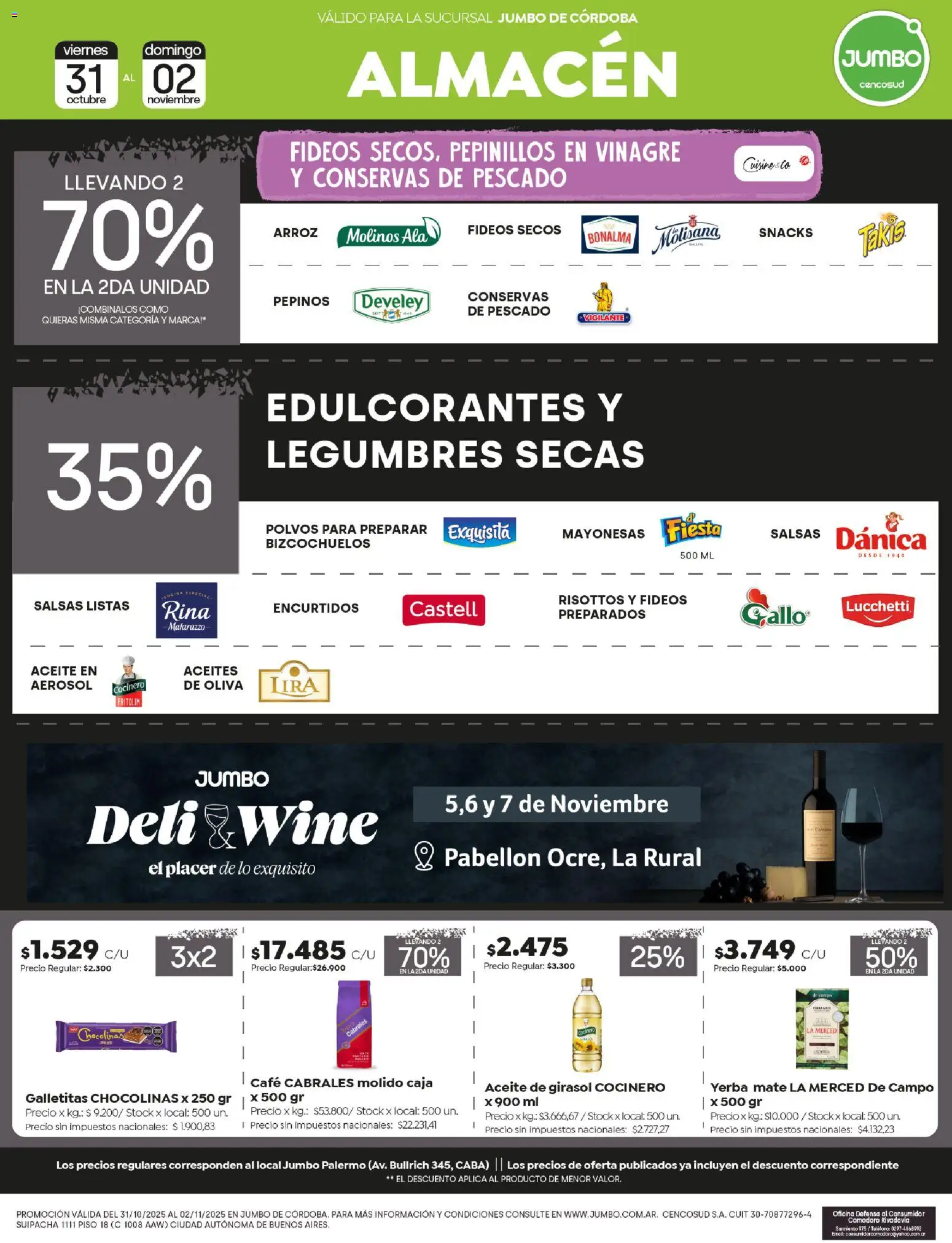 Jumbo - Ofertas Extremo | Córdoba │ válido desde el 31.10.2025 | Página: 2 | Productos: Pescado, Oliva, Café, Pepinos