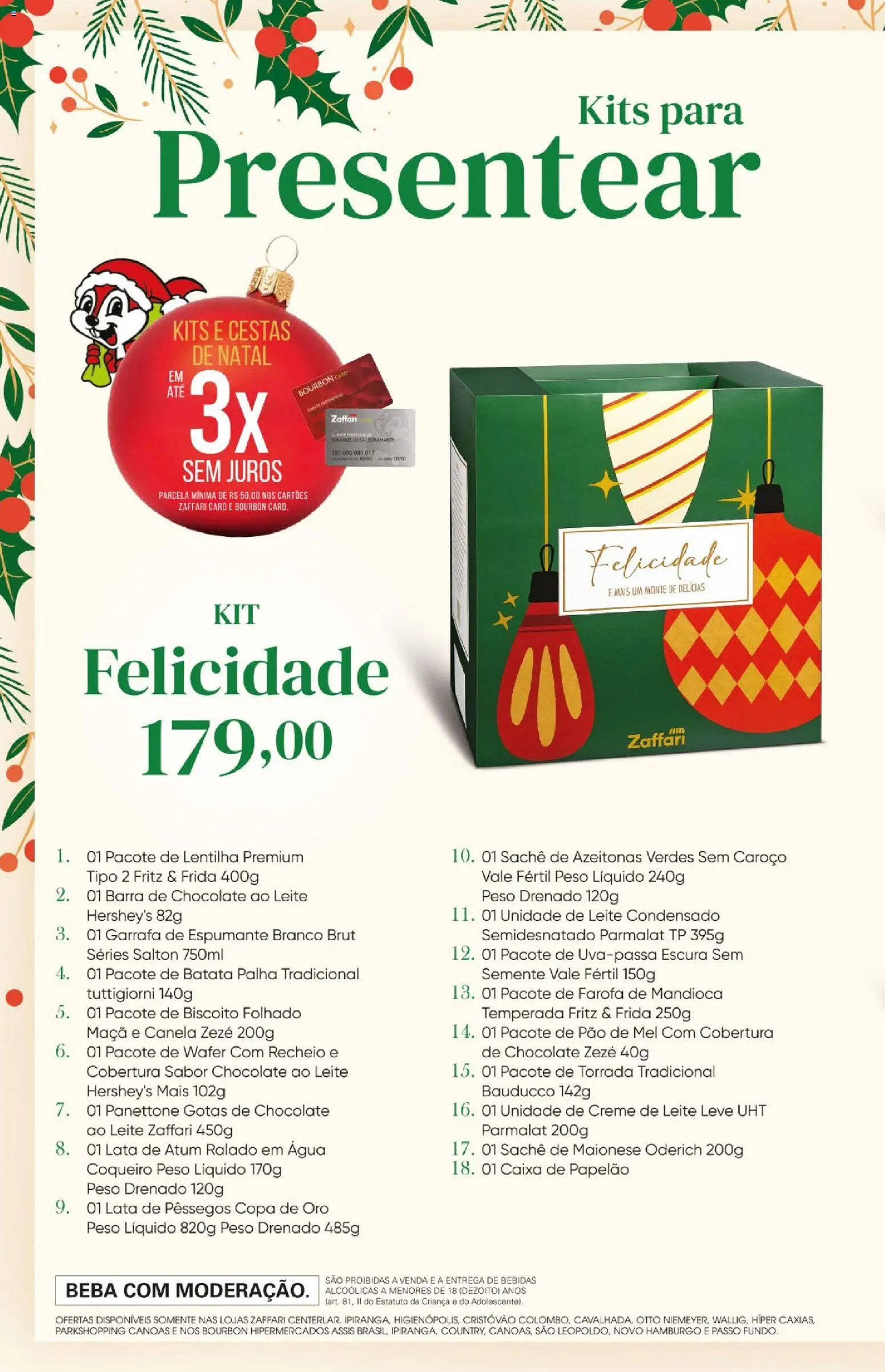 Zaffari Folheto - válido de 25.11.2025 | Página: 4 | Produtos: Mandioca, Pão, Copa, Atum