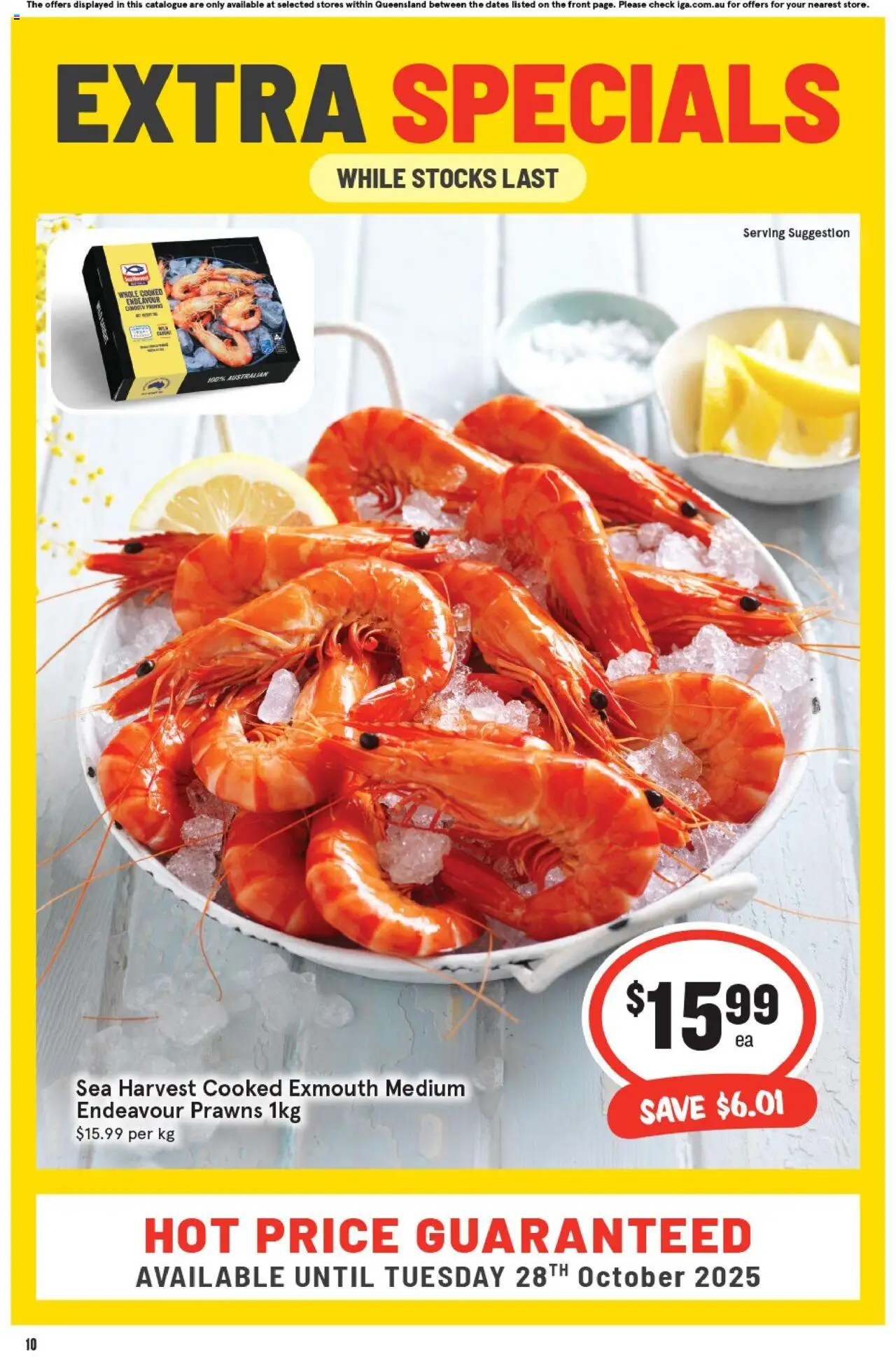 IGA catalogue - valid from 22.10.2025 | Page: 13 | Products: Prawns