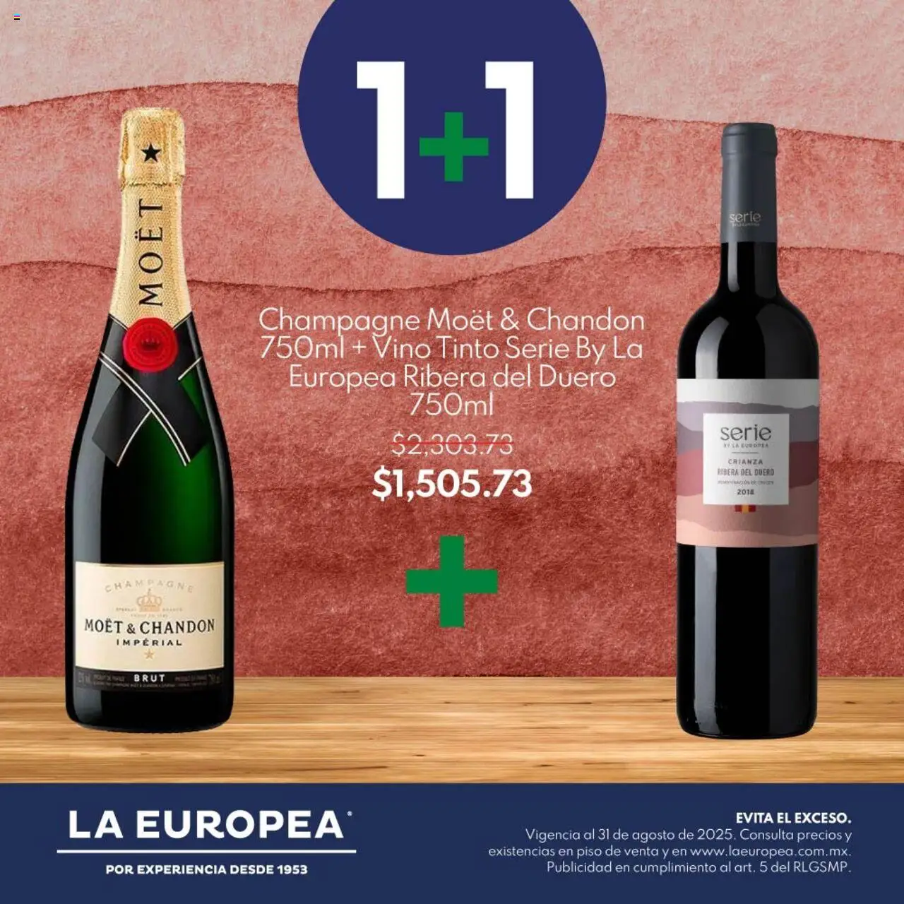 Nuevas ofertas de La Europea válidas en toda la República Mexicana desde el 13.08.2025. ¡Encuentra las mejores ofertas en La Europea - Catálogo Sets 1+1! | Página: 3 | Productos: Champagne, Vino