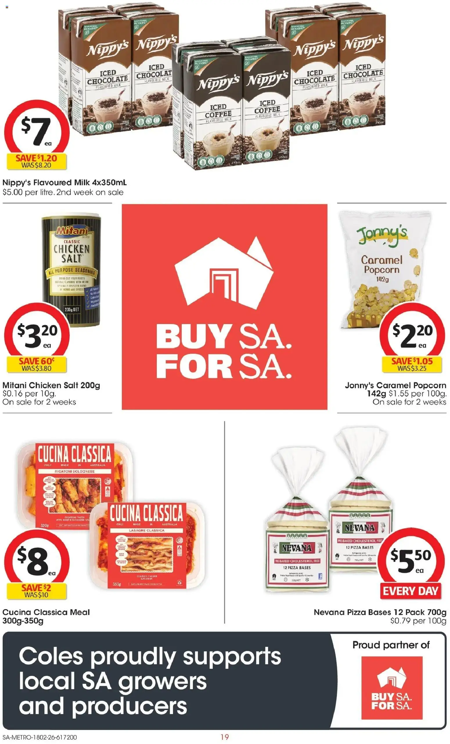 Coles catalogue - valid from 18.02.2026 | Page: 19 | Products: Chocolate, Pizza, Chicken, Popcorn