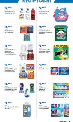 Preview of Sam's Club weekly ads valid from 18.03.2026 | Page: 3 | Products: Oil, Fabric softener, Detergent, Body Wash
