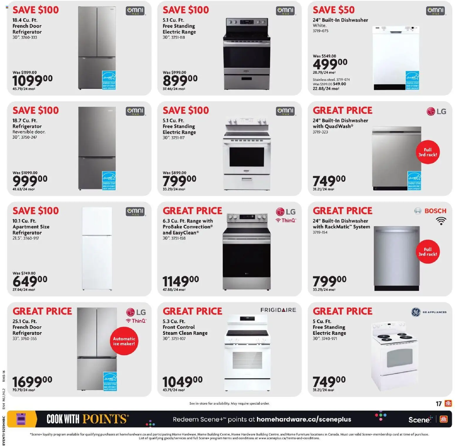 Home Hardware flyer valid from 18.12.2025 | Page: 19 | Products: Refrigerator, Dishwasher