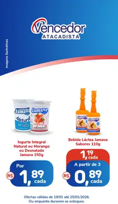 Vencedor Atacadista - Ofertas da semana - Pré-Visualização do folheto da loja Vencedor Atacadista, válido de 19.01.2026 | Página: 2 | Produtos: Cortina, Iogurte, Salada, Bebida