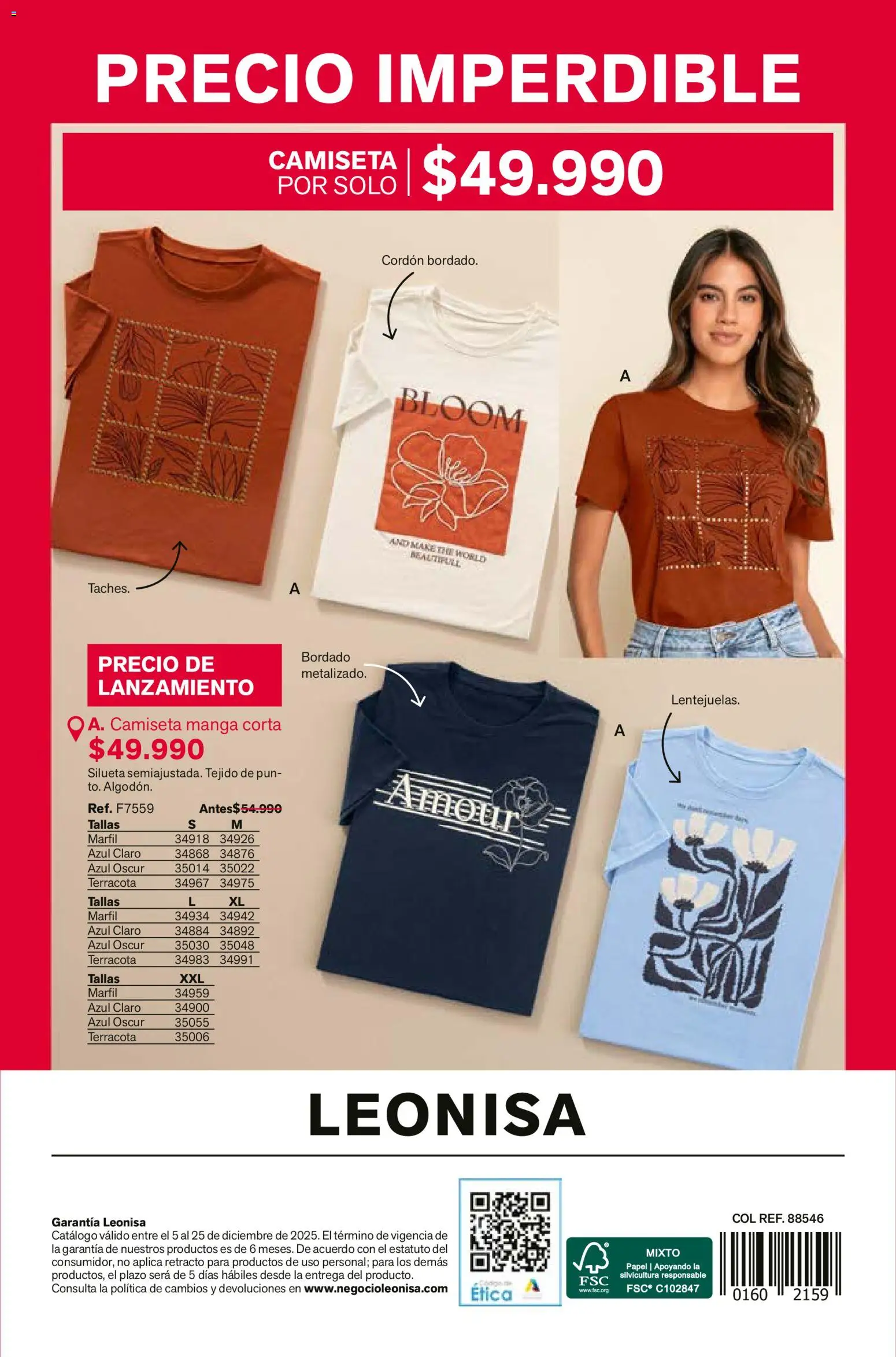 Leonisa revista - valida desde el 07.12.2025 | Página: 222 | Productos: Camiseta