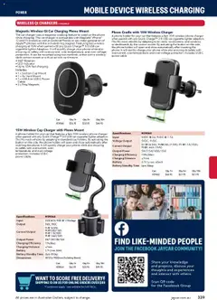 Preview of Jaycar Engineering & Scientific Catalogue 2025/2026  - valid from 09.07.2025 | Page: 339 | Products: Phone, Device, Mobile, Wireless charger